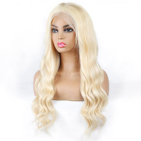 HD Film Lace / HD Lace Wig on a 4x4 Closure 613 Blonde Body Wave - Exotic Hair Shop