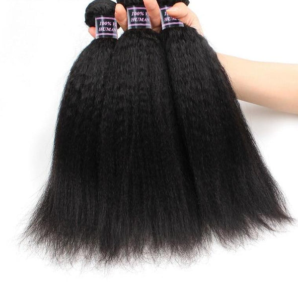 3 Malaysian Yaki Straight Bundles - Exotic Hair Shop