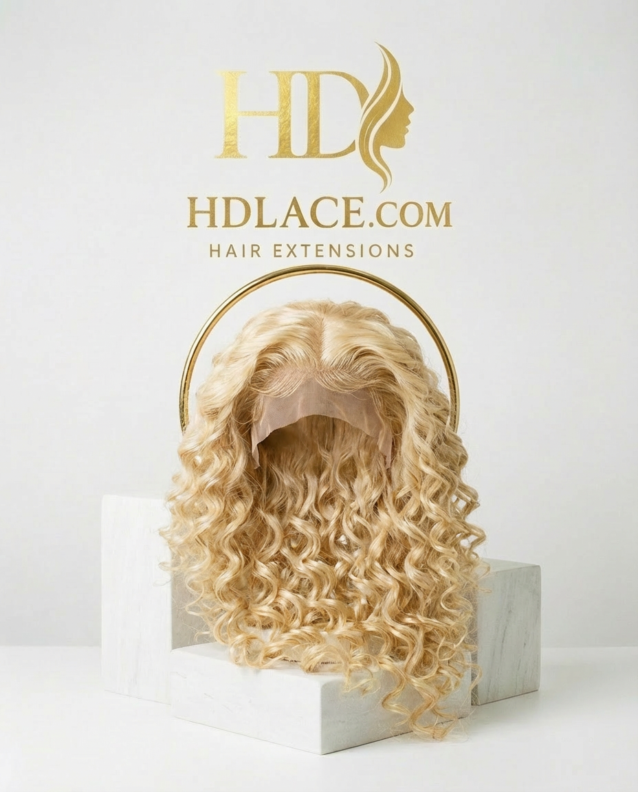 613 Blonde HD Lace Wig on a 5x5 Closure 180% Density
