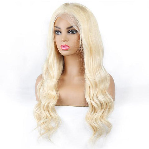 HD Film Lace / HD Lace Wig on a 13x4 Frontal 613 Blonde Body Wave - Exotic Hair Shop