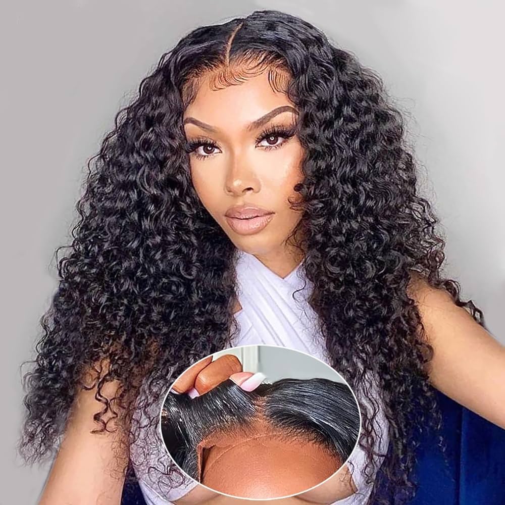 Wear&Go HD 4x4/5x5 Lace Closure Deep Wave Human Hair Wig