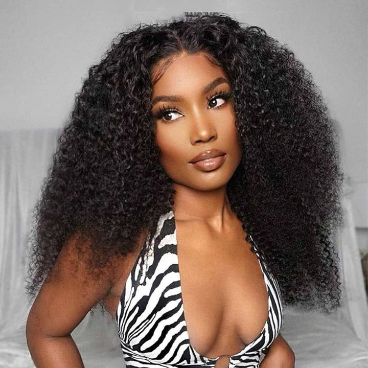 HD 13x4 Lace Frontal Kinky Curly Human Hair Wig