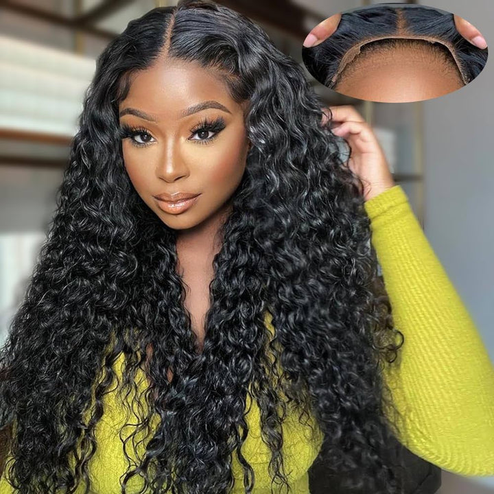 Wear&Go HD 4x4/5x5 Lace Closure Deep Wave Human Hair Wig