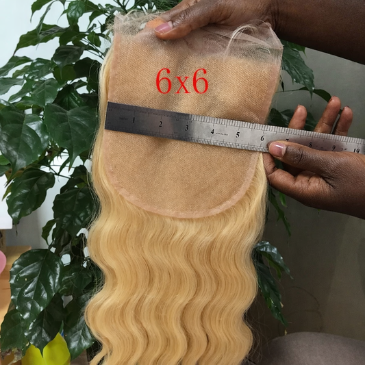 HD Lace Closure 6x6 613 Blonde