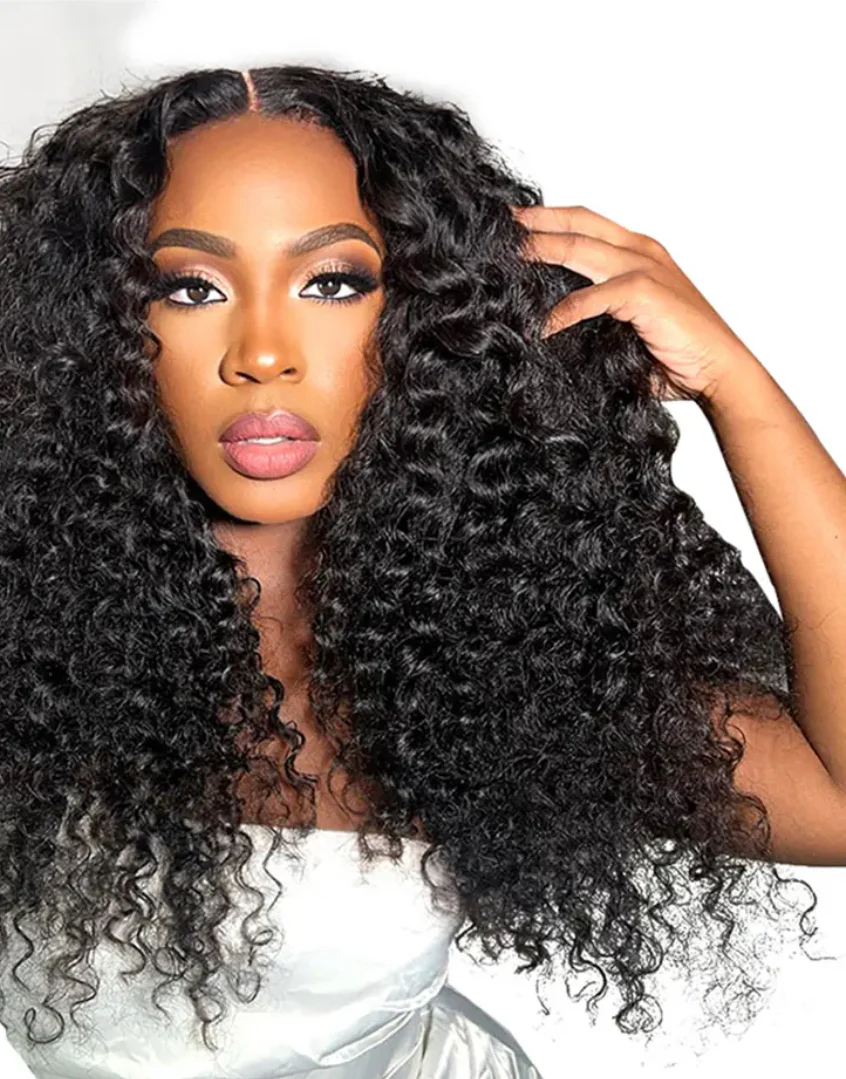 HD 13x4 Lace Frontal Kinky Curly Human Hair Wig