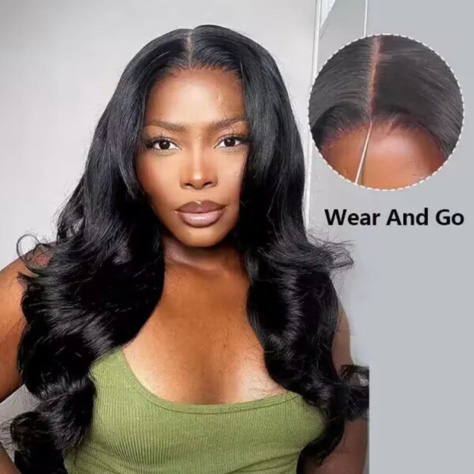 Wear&Go HD 4x4/5x5 Lace Closure Body Wave Human Hair Wig