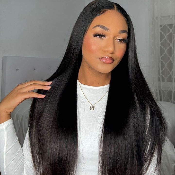 Wear&Go HD 4x4/5x5 Lace Closure Silky Straight Human Hair Wig