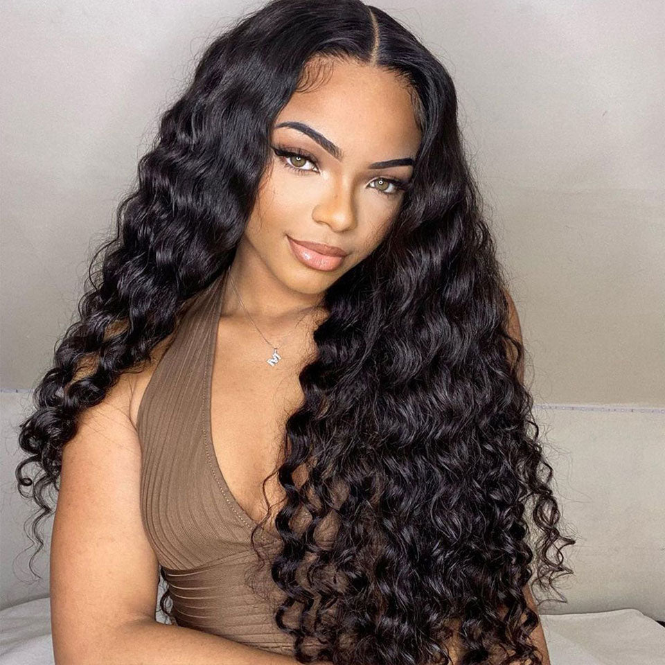 HD 13x4 Lace Frontal Deep Wave Human Hair Wig