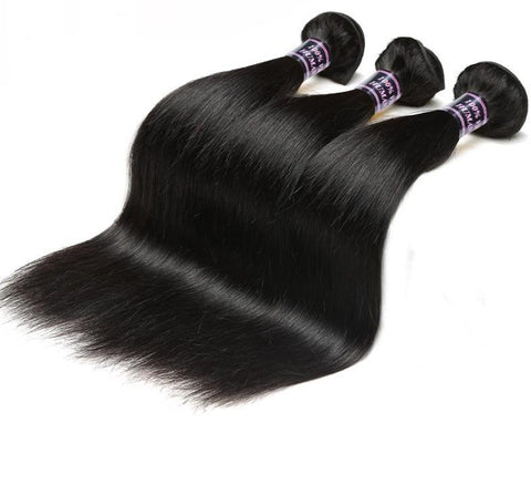 3 Malaysian Straight Bundles - Exotic Hair Shop