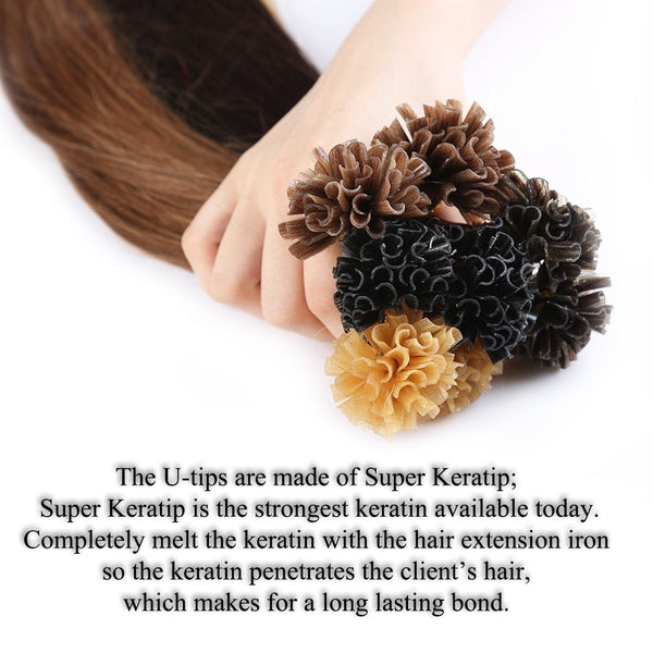 U/Nail Tip Fusion Hair Extensions in Ombre Colors - Exotic Hair Shop