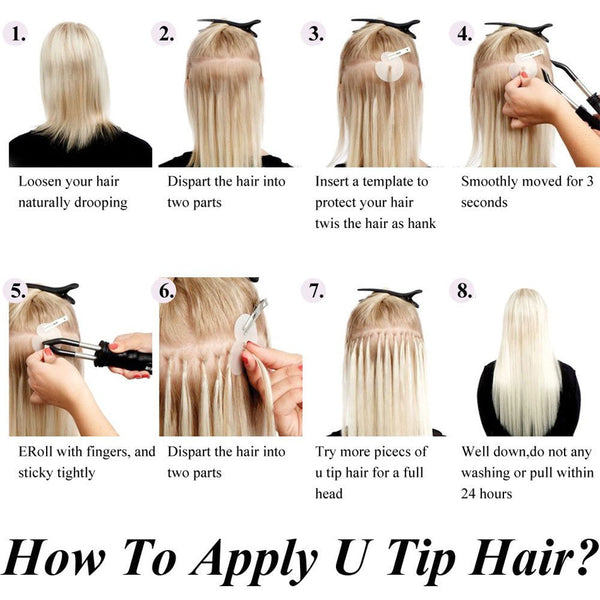 U/Nail Tip Fusion Hair Extensions in Ombre Colors - Exotic Hair Shop