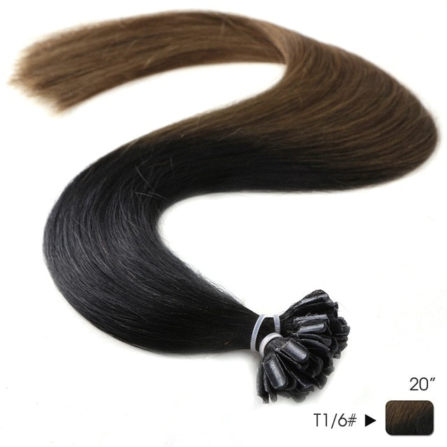 U/Nail Tip Fusion Hair Extensions in Ombre Colors - Exotic Hair Shop