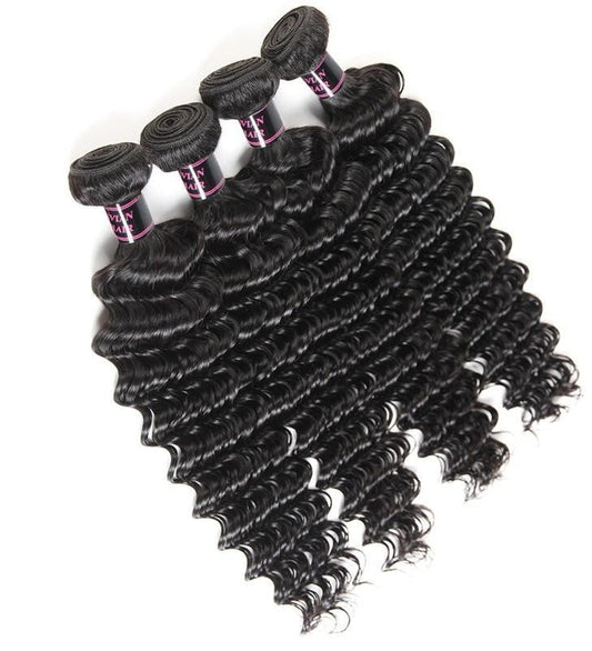 4 Brazilian Deep Wave Bundles - HDLace.com