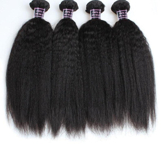 4 Indian Yaki Straight Hair Bundles - HDLace.com