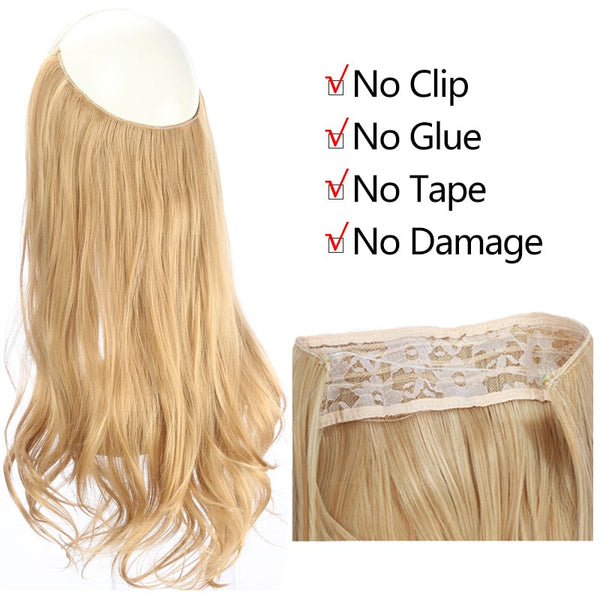 Voluminous Halo Hair Extension Band 14-18 Inches - Exotic Hair Shop
