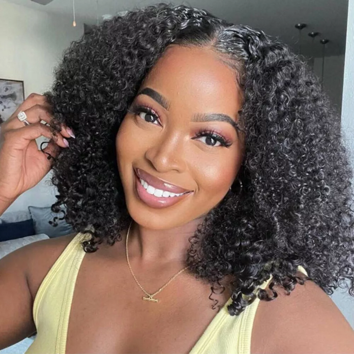 HD 13x4 Lace Frontal Kinky Curly Human Hair Wig