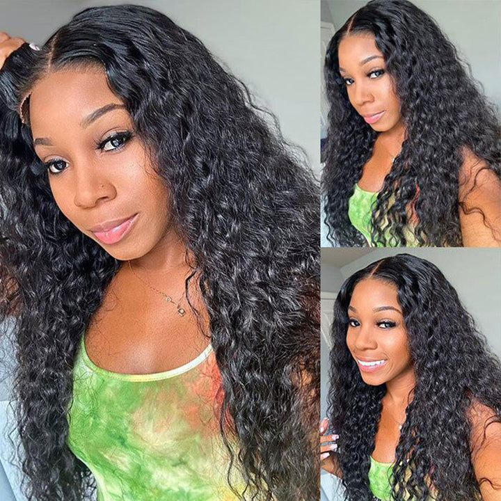 Wear&Go HD 4x4/5x5 Lace Closure Water Wave Human Hair Wig